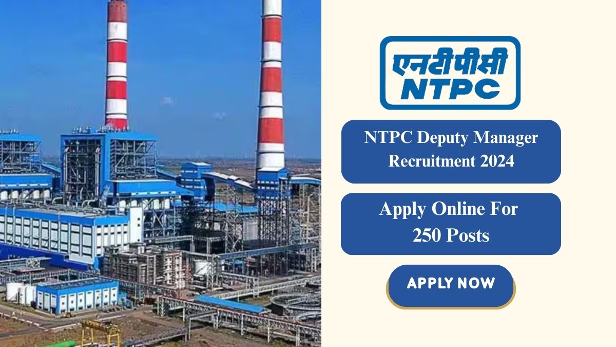 NTPC Deputy Manager Recruitment 2024, Apply Online For 250 Posts